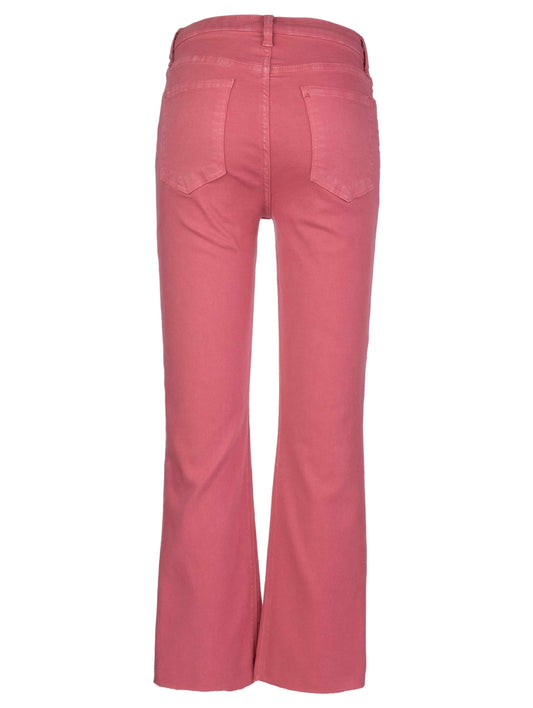 KELSEY HIGH RISE FAB ANKLE FLARE - FLAMINGO