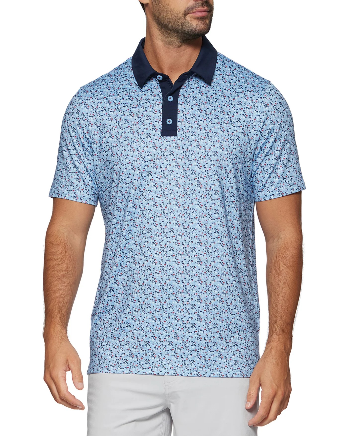 MVP Harrison Beach Print Performance Polo