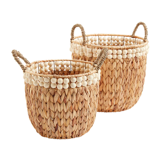 Beaded Hyacinth Basket Set