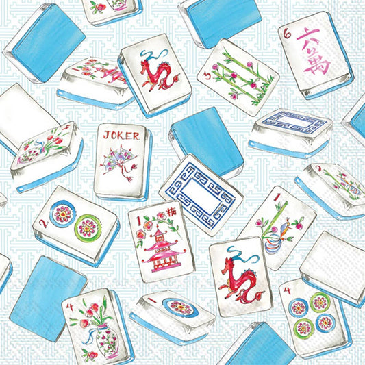 Paper Cocktail Napkins Pack of 20 Rosanne Beck Mahjong