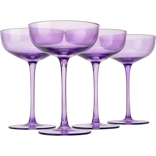Colored Coupe Glass | 7oz | Purple