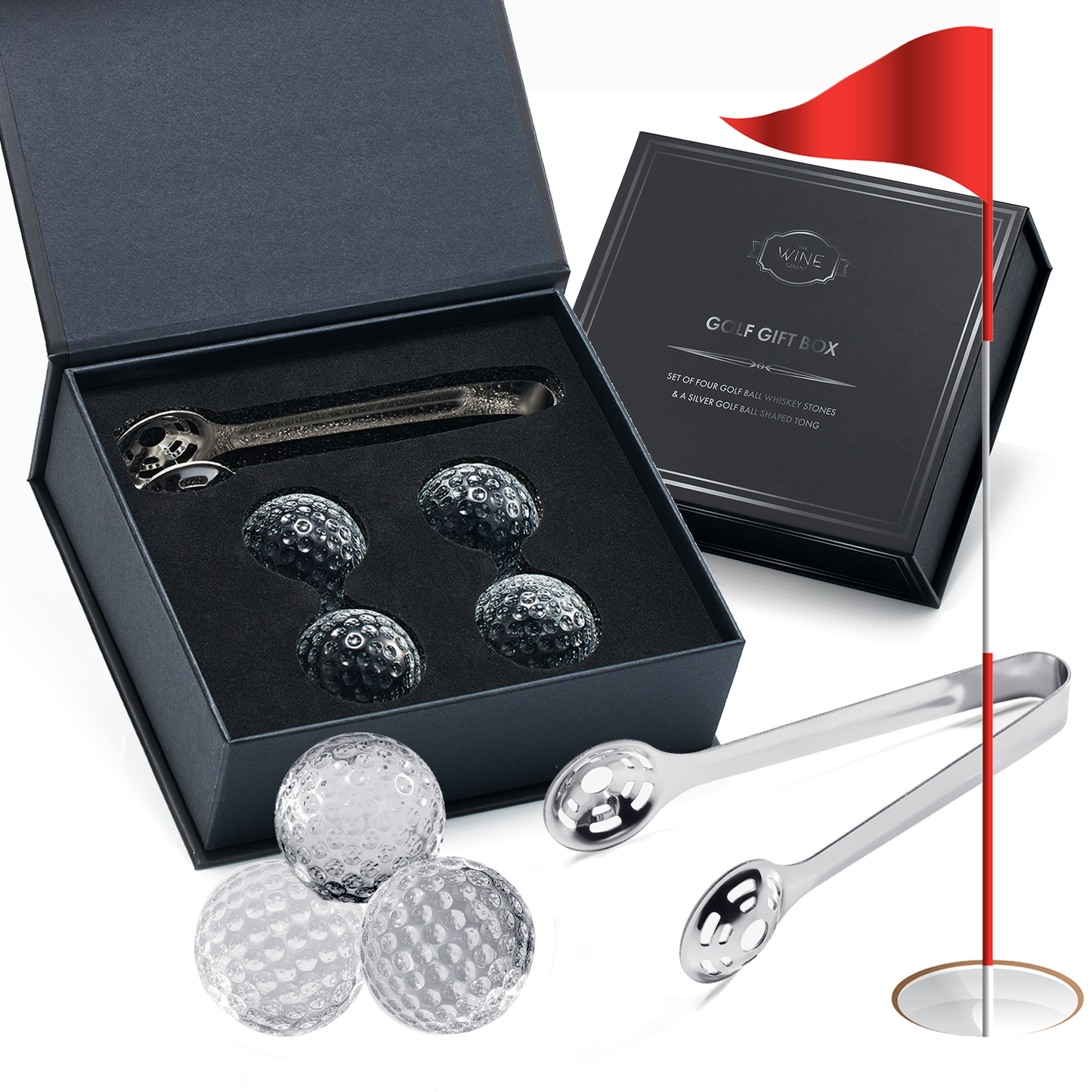 Golf Ball Whiskey Coolers - Pack of 5 Gift Set