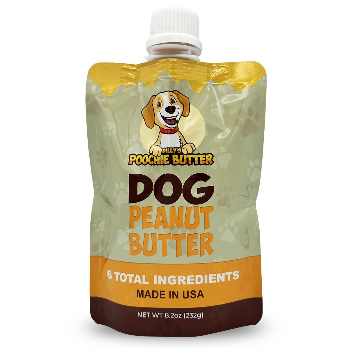 8.2oz Dog Peanut Butter Squeeze Packs