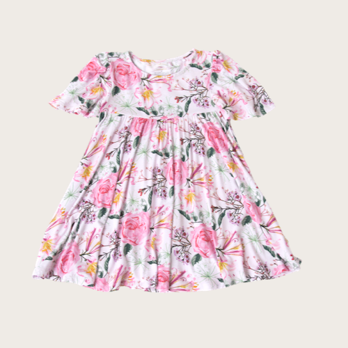 Harlow Carr Rose Flutter Dress