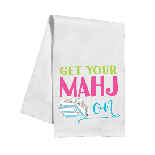 Get Your Mahj On Kitchen Towel