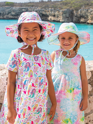 Kids UPF50+ Girls and Boys Floppy Summer Sun Hat