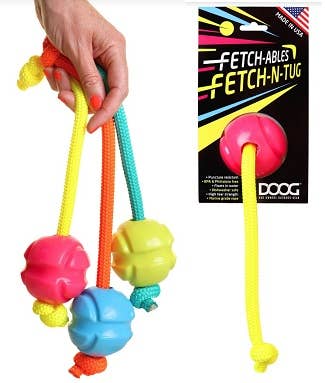 DOOG Fetchables - Fetch-N-Tug Ball & Rope